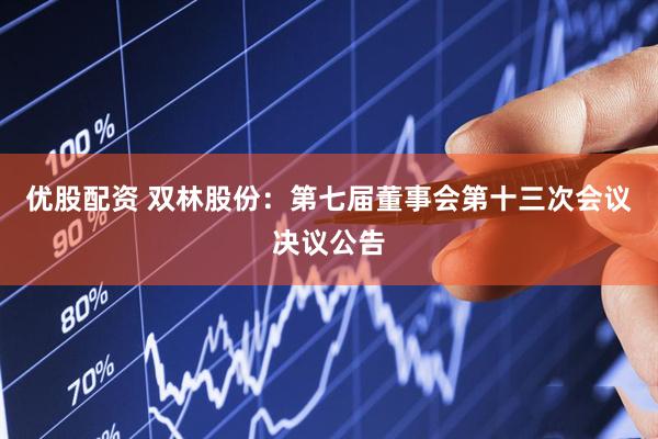 优股配资 双林股份：第七届董事会第十三次会议决议公告